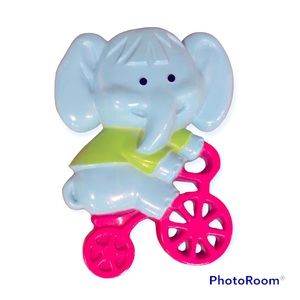 Vintage Avon Elephant on a Bicycle Pin